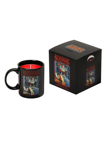 Steven Rhodes Scented Candle He Sees You When You’re Sleeping Black Mug Cinnamon & Clove