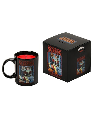 Steven Rhodes Scented Candle He Sees You When You’re Sleeping Black Mug Cinnamon & Clove