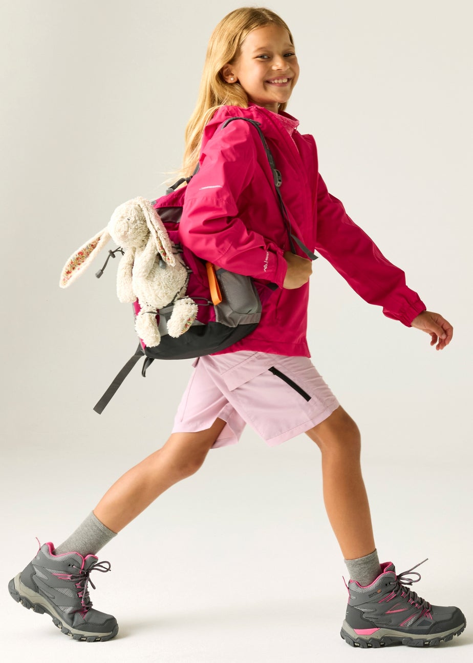 Regatta Pink Potion Calderdale III Waterproof Reflective Jacket (3-13 Years)
