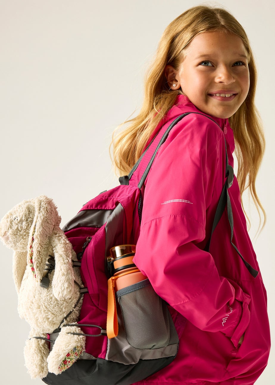 Regatta Pink Potion Calderdale III Waterproof Reflective Jacket (3-13 Years)