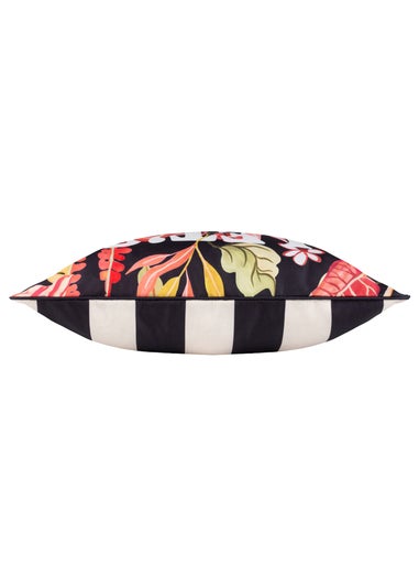 Furn Tropical Bloom Black Outdoor Cushion (45 x 45cm)