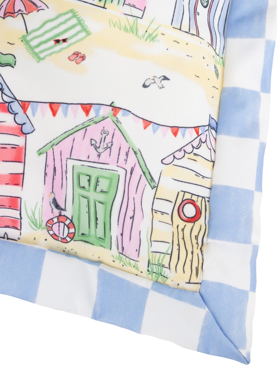 Furn Beach Huts Multicolour Square Outdoor Cushion (45 x 45cm)