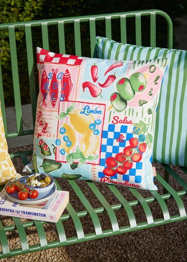 Furn Mediterranean Picnic Multicolour Outdoor Cushion (45 x 45cm)