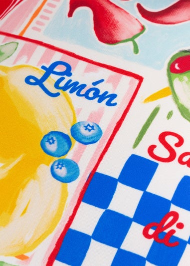 Furn Mediterranean Picnic Multicolour Outdoor Cushion (45 x 45cm)