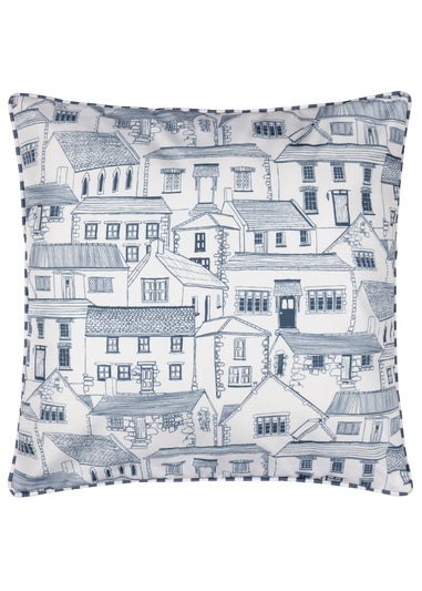 Wylder Abersoch Town Sail Blue Outdoor Cushion (45 x 45cm)