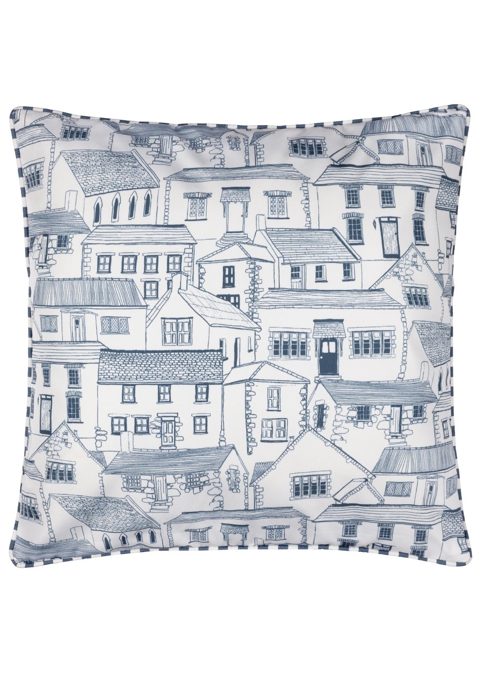 Wylder Abersoch Town Sail Blue Outdoor Cushion (45 x 45cm)