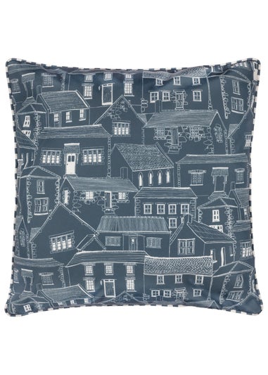 Wylder Abersoch Town Sail Blue Outdoor Cushion (45 x 45cm)