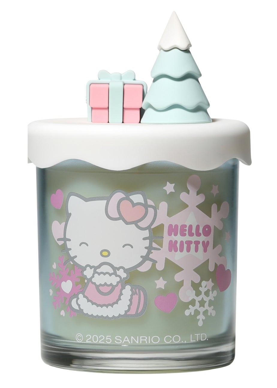Hello Kitty Frosted Berries Scented Grey Candle 213g 1 Wick with 3D Silicone Lid