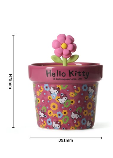 Hello Kitty Rose and Cherry Blossom Scented Pink Candle 213g 1 Wick with 3D Silicone Lid