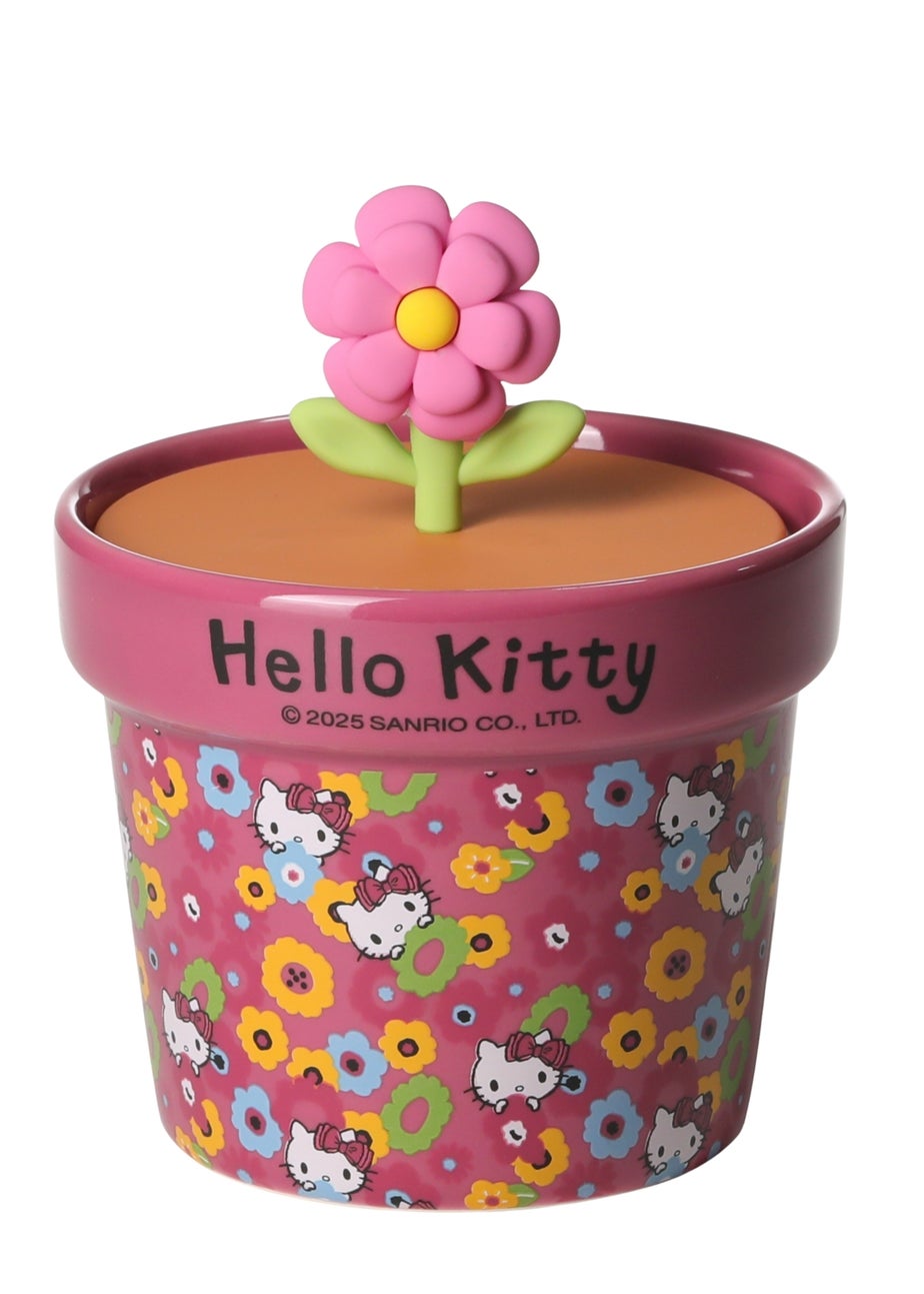 Hello Kitty Rose and Cherry Blossom Scented Pink Candle 213g 1 Wick with 3D Silicone Lid