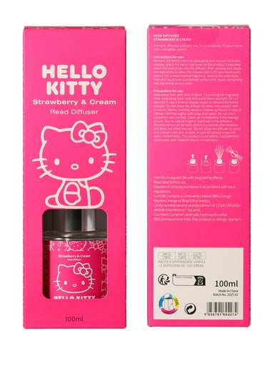 Hello Kitty Strawberry & Cream 100ML Pink Reed Diffuser