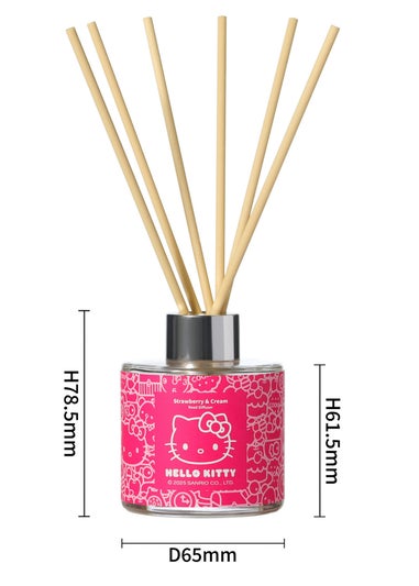 Hello Kitty Strawberry & Cream 100ML Pink Reed Diffuser