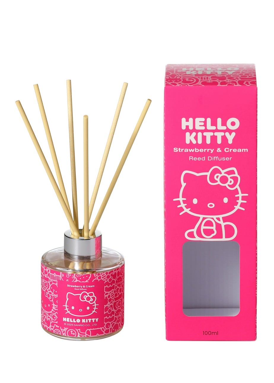 Hello Kitty Strawberry & Cream 100ML Pink Reed Diffuser
