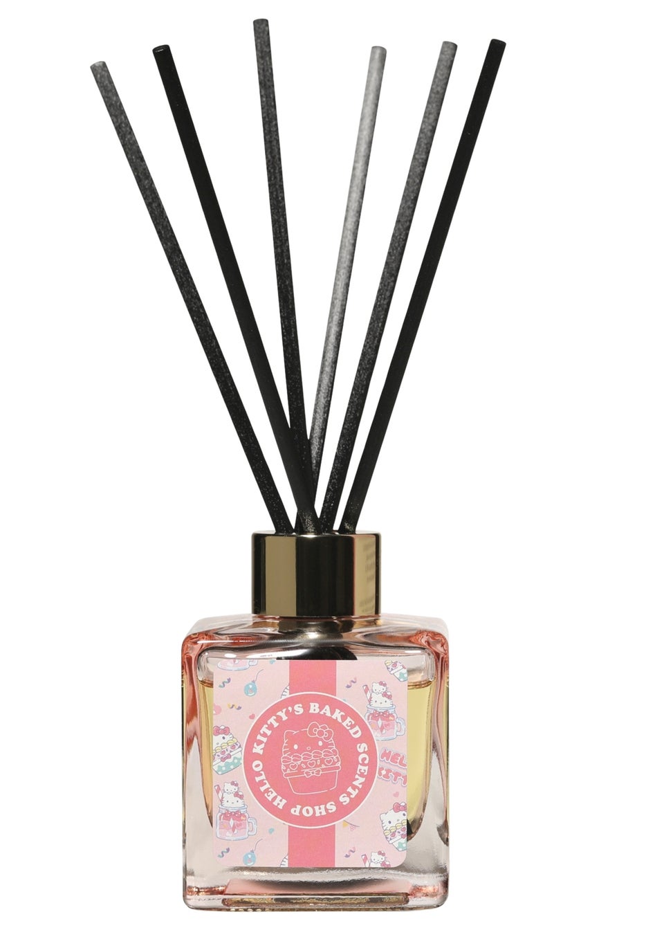 Hello Kitty Bakery Strawberry Cupcake Scented 100ml Pink Reed Diffuser