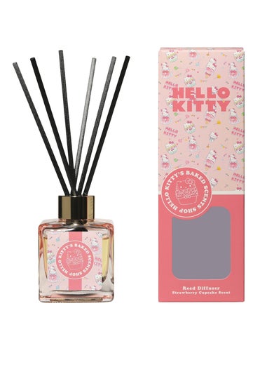 Hello Kitty Bakery Strawberry Cupcake Scented 100ml Pink Reed Diffuser