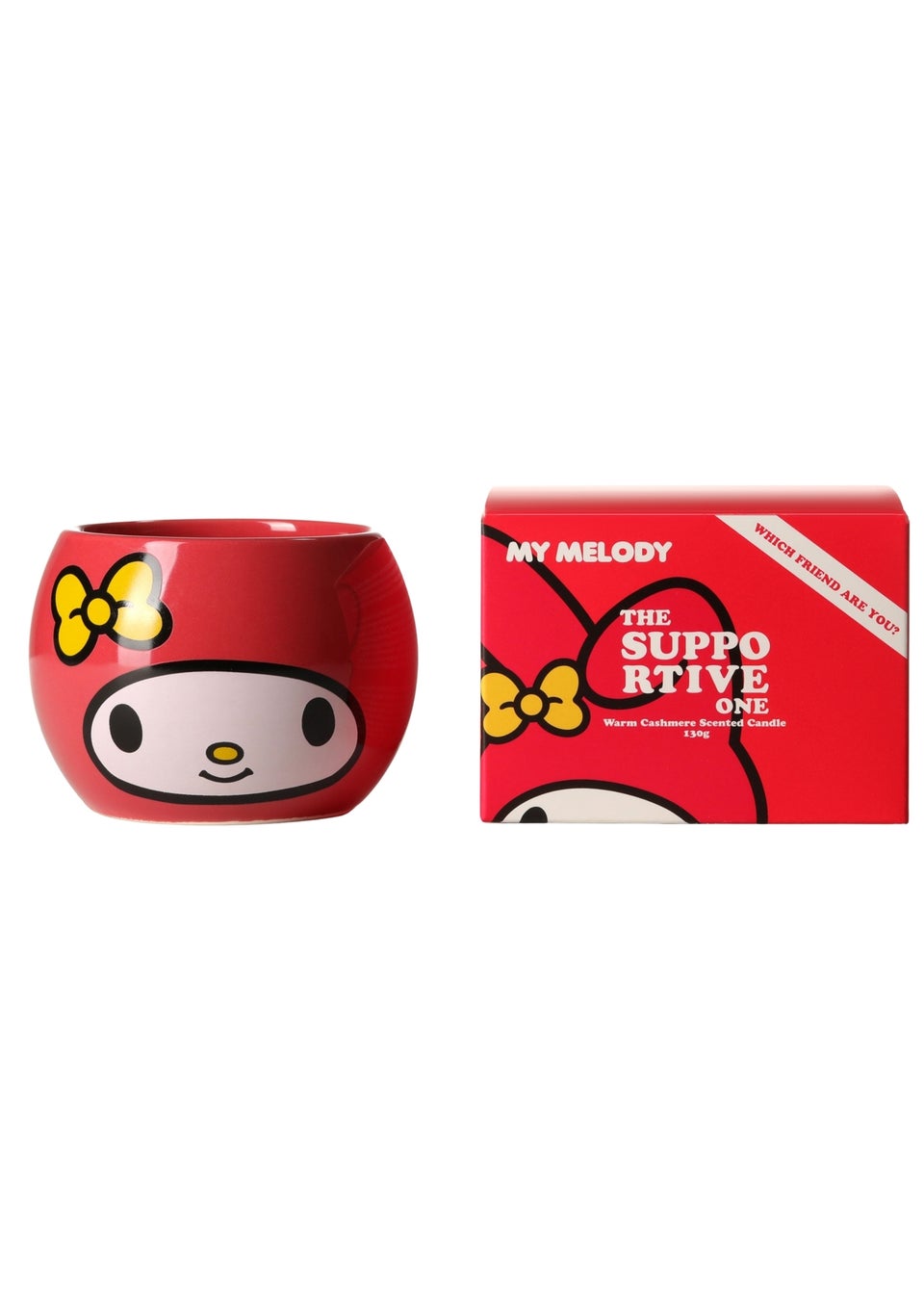 Hello Kitty & Friends Warm Cashmere Scented Red Candle 200g (1Wick)