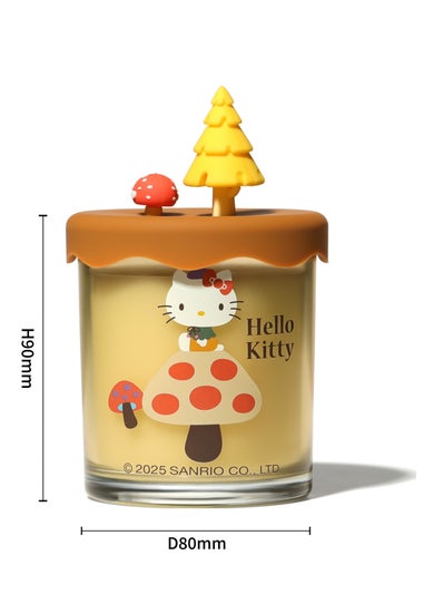 Hello Kitty Vanilla Creme Brulee Scented Brown Candle 213g 1 Wick with 3D Silicone Lid
