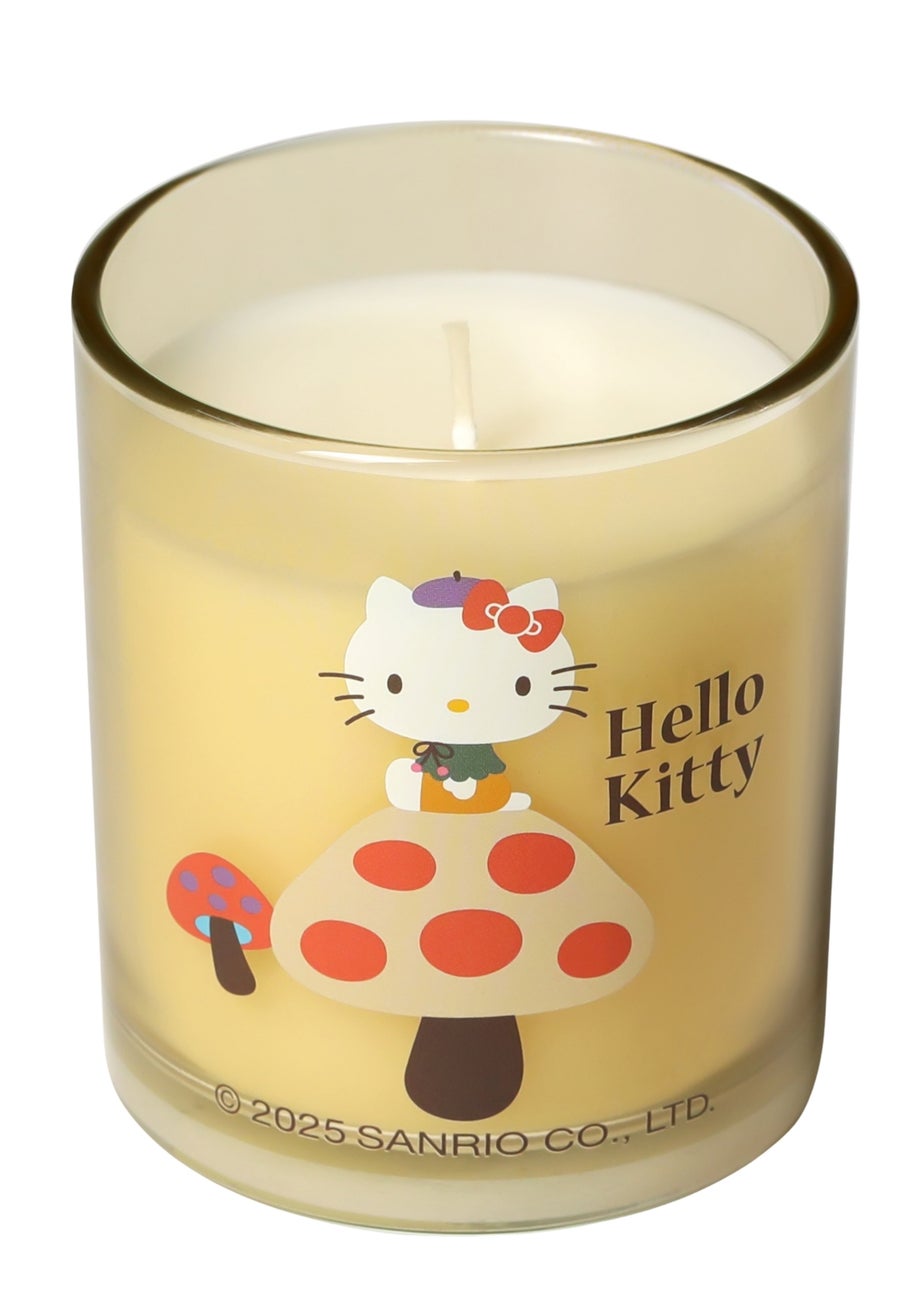Hello Kitty Vanilla Creme Brulee Scented Brown Candle 213g 1 Wick with 3D Silicone Lid