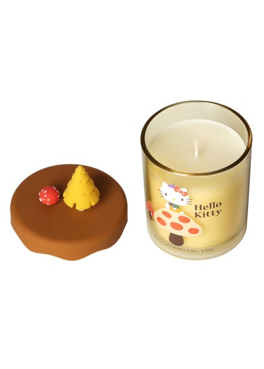 Hello Kitty Vanilla Creme Brulee Scented Brown Candle 213g 1 Wick with 3D Silicone Lid