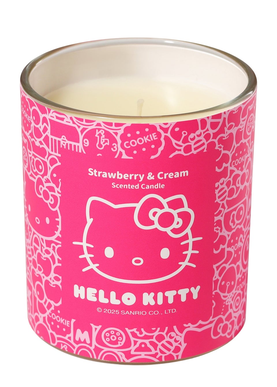 Hello Kitty Strawberry & Cream Scented Pink Candle 213g 1 Wick
