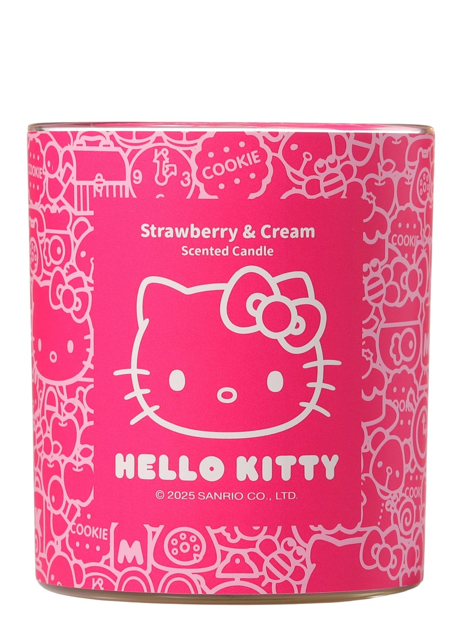 Hello Kitty Strawberry & Cream Scented Pink Candle 213g 1 Wick