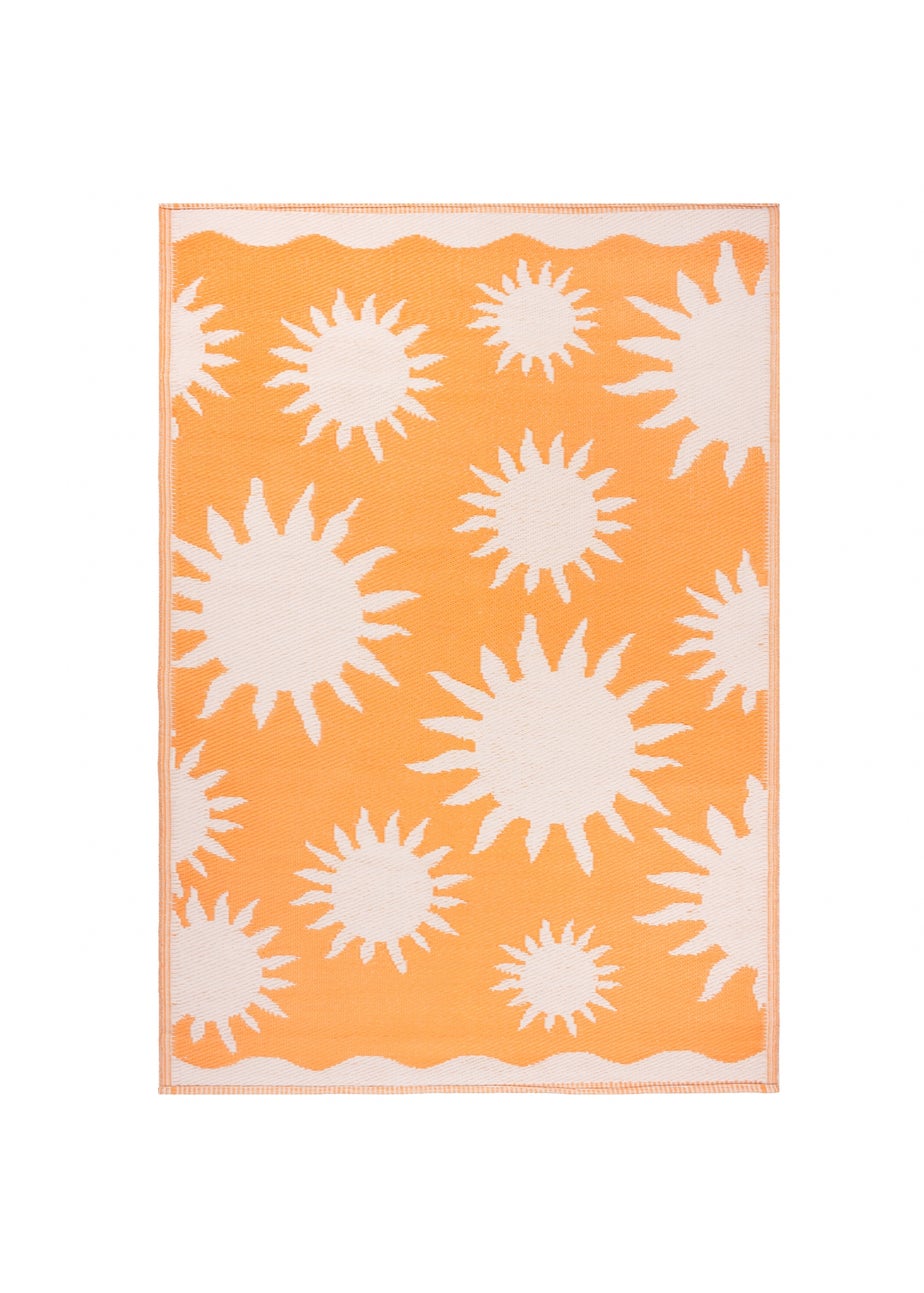 Furn Summer Solstice Sunrise Yellow Indoor/Outdoor Rug (120 x 180cm)