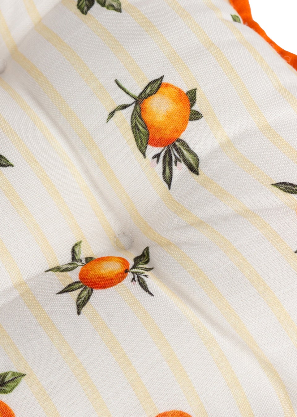 Furn Fruits Oranges Striped 2 Pack Indoor/Outdoor Seat Pads (40 x 40cm)