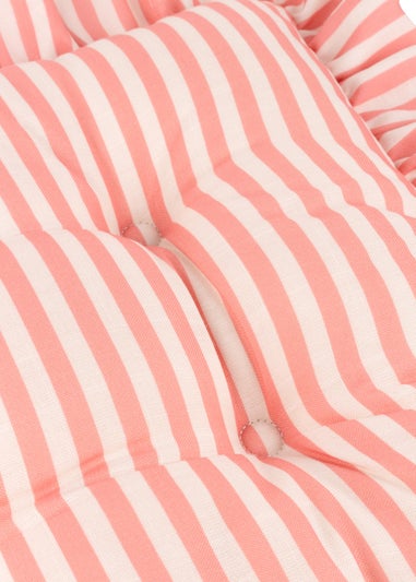 Wylder Millie Ruffle Pink 2 Pack Indoor/Outdoor Seat Pads (40 x 40cm)