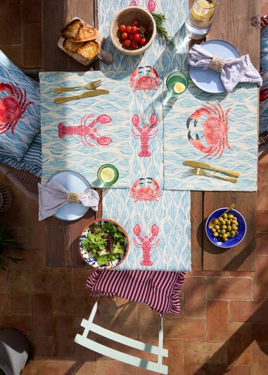 Wylder Abersoch Marine Indoor/Outdoor Table Runner (35 x 180cm)
