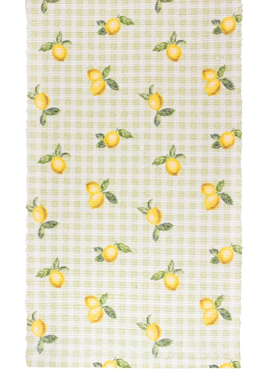 Furn Fruits Lemons Indoor/Outdoor Table Runner (35 x 180cm)