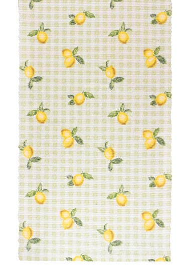 Furn Fruits Lemons Indoor/Outdoor Table Runner (35 x 180cm)