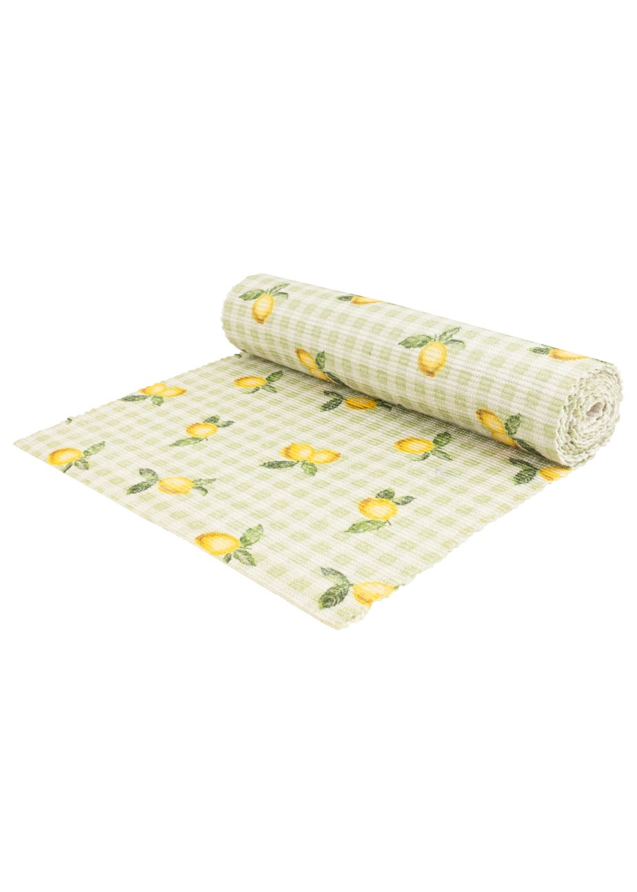 Furn Fruits Lemons Indoor/Outdoor Table Runner (35 x 180cm)