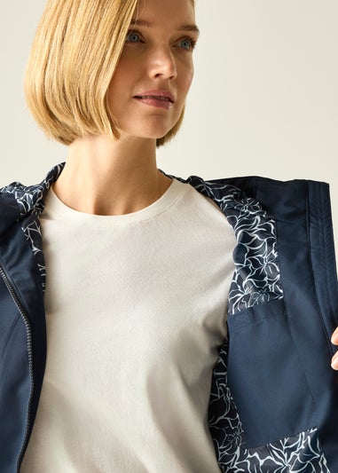 Regatta Navy Floral Paradise  Orlea Waterproof With Isotex Technology Jacket