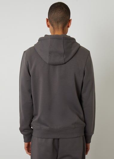 Threadbare Grey Cotton Blend Zip Through Hoodie