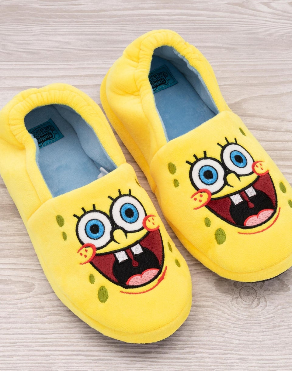 Vanilla Underground SpongeBob SquarePants Kids Slip On Slippers (10 - 4 UK)