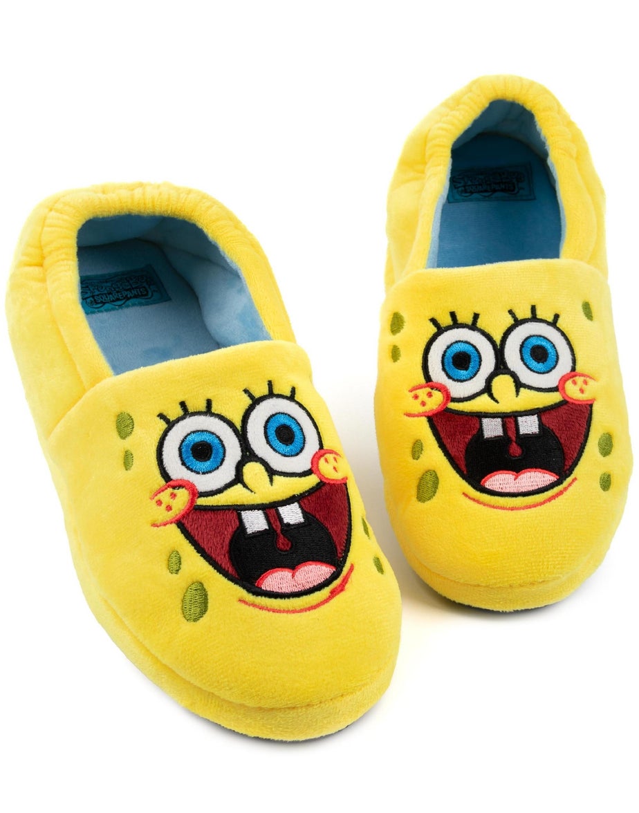 Vanilla Underground SpongeBob SquarePants Kids Slip On Slippers (10 - 4 UK)