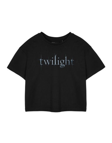 Vanilla Underground Twilight Black Cropped T-Shirt