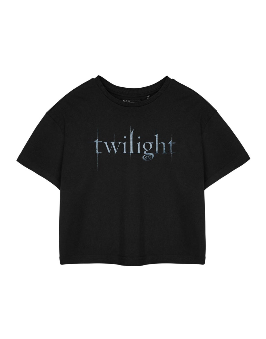 Vanilla Underground Twilight Black Cropped T-Shirt