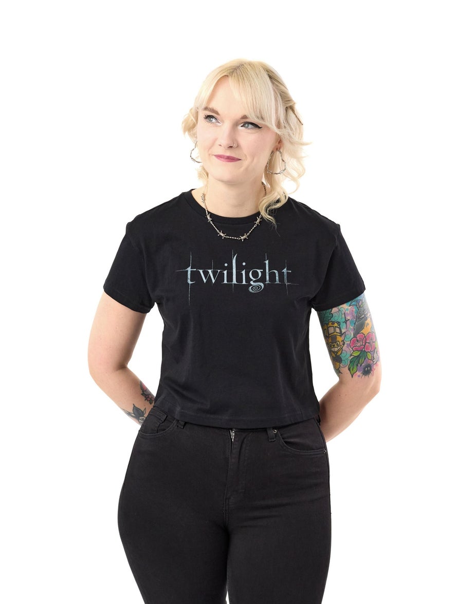 Vanilla Underground Twilight Black Cropped T-Shirt