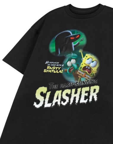Vanilla Underground SpongeBob SquarePants Hash Slinging Slasher Black T-Shirt