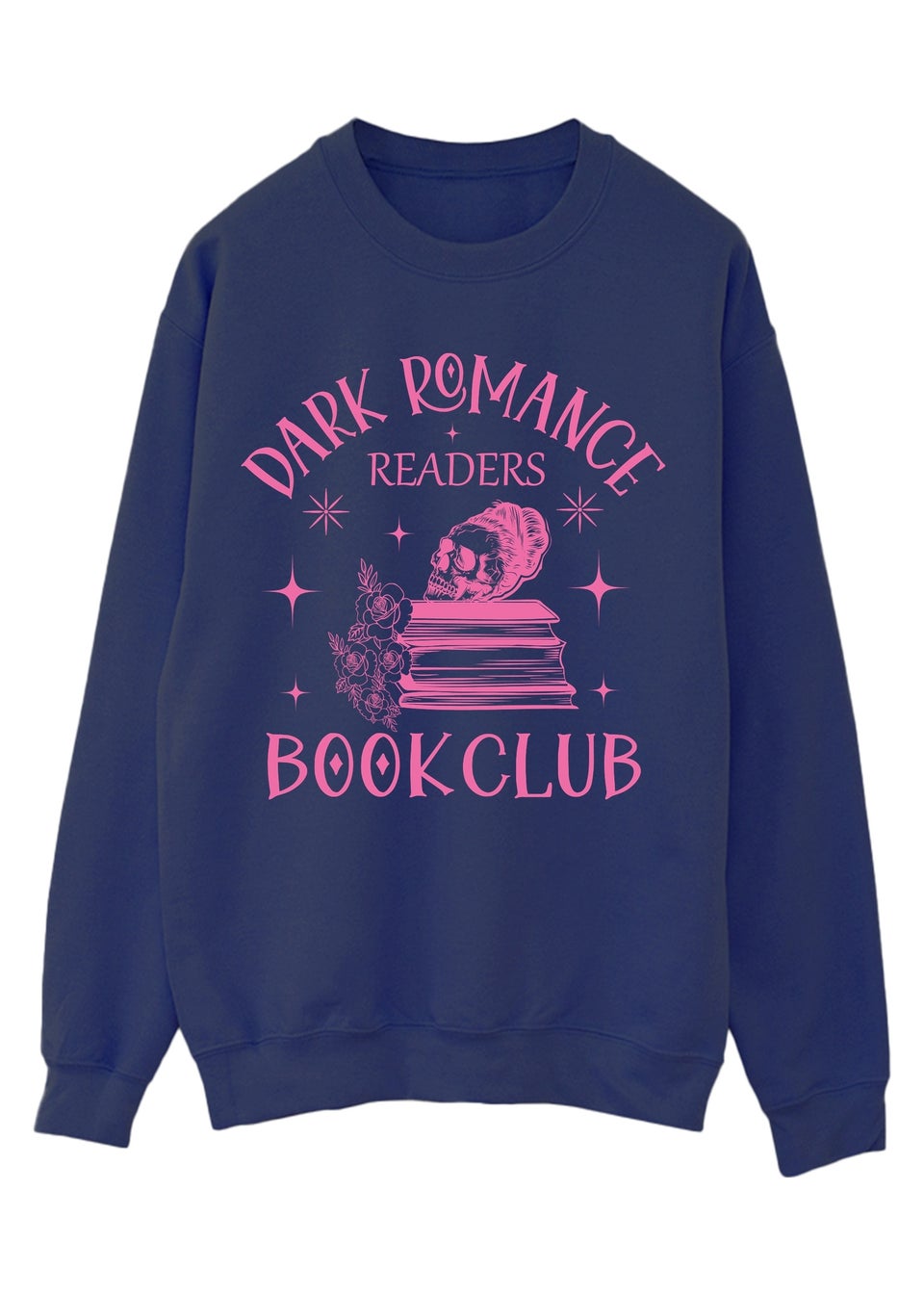 Spiral Galaxy Dark Romance Book Club Navy Blue Graphic Sweatshirt