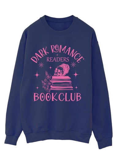 Spiral Galaxy Dark Romance Book Club Navy Blue Graphic Sweatshirt
