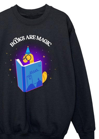 Ada & Ted Books Are Magic Boys Black Graphic Sweatshirt (3-13 Years)