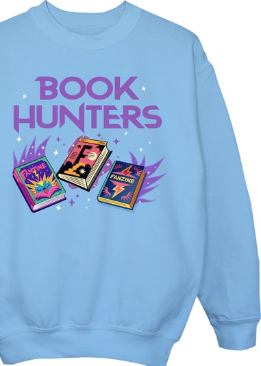 Ada & Ted Book Hunters Girls Baby Blue Graphic Sweatshirt (3-13 Years)