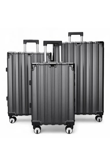 Infinity Luggage Charcoal Hard Shell Robust TSA Suitcases