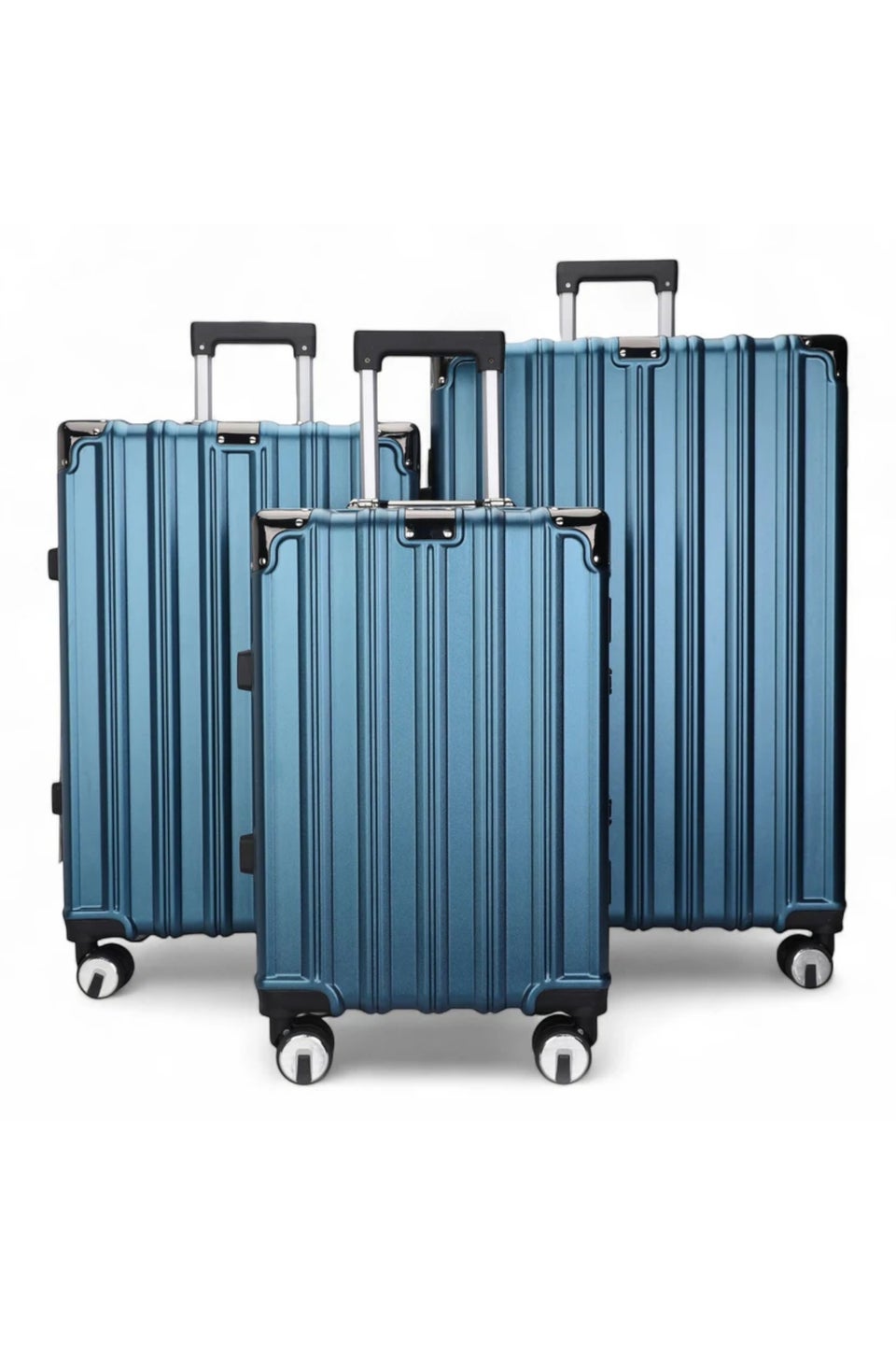 Infinity Luggage Blue Hard Shell Robust TSA Suitcases