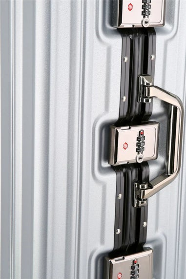 Infinity Luggage Silver Hardshell Robust 8 Wheel Suitcases