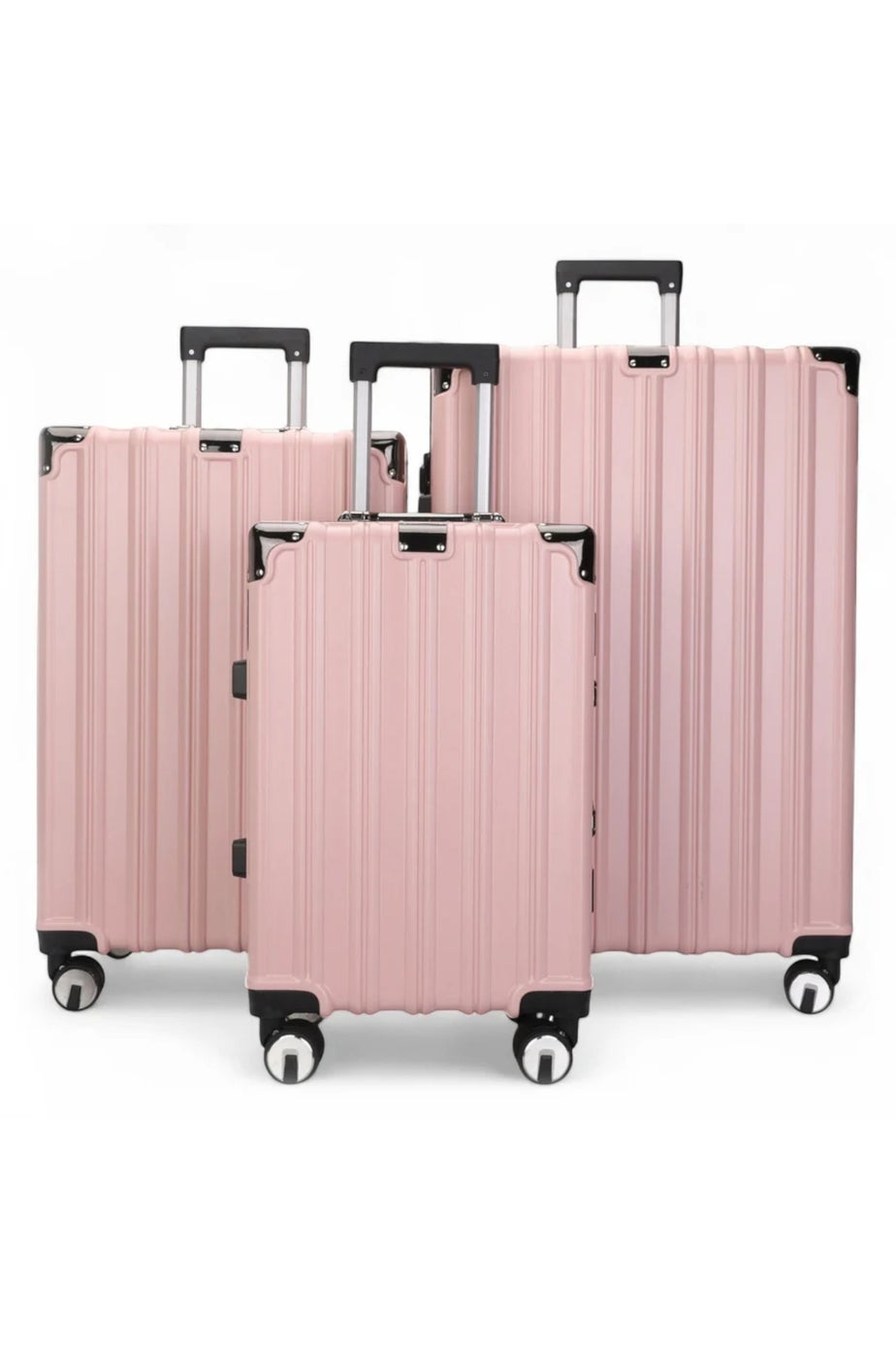 Infinity Luggage Pink Hard Shell Robust TSA Suitcases