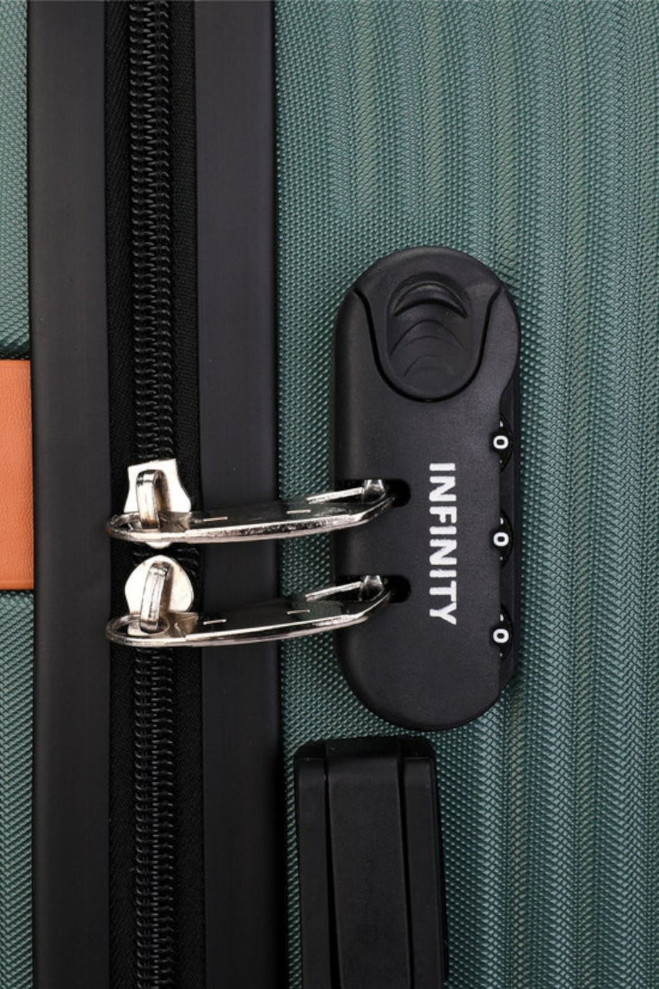Infinity Luggage Emerald Green Hard Shell Suitcase