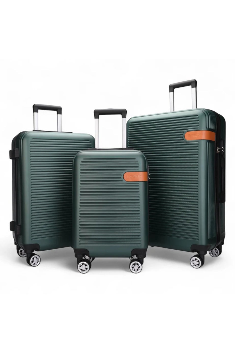 Infinity Luggage Emerald Green Hard Shell Suitcase